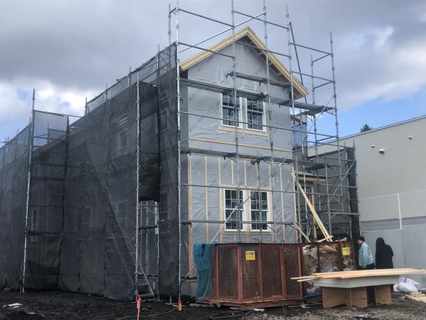 モデルハウスが出来るまで(屋根が出来てきました)