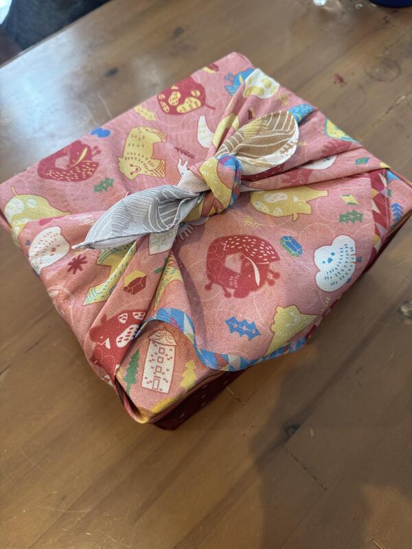 風呂敷が可愛い♪